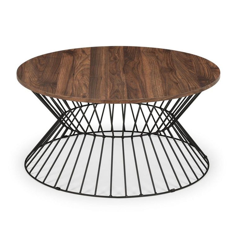 Jersey Coffee Table - 79cm - Round - Walnut