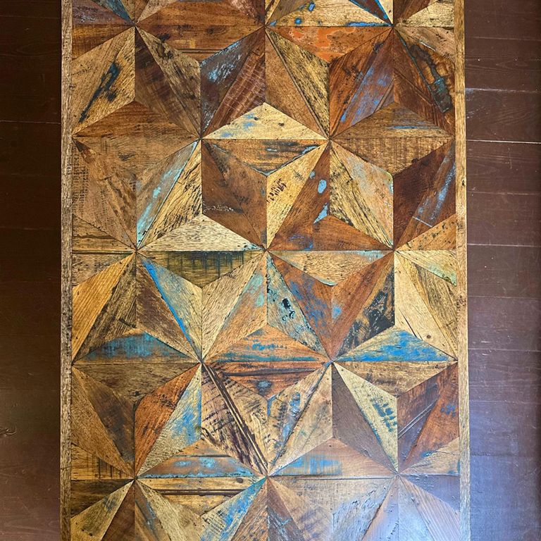 Juan Butterfly Parquet Sheesham Wood Coffee Table