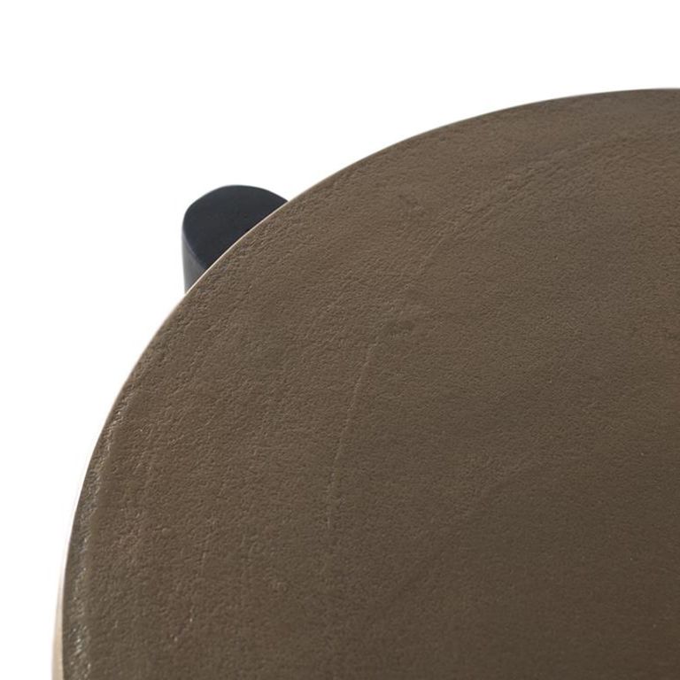 Kaboni Coffee Table - Bronze and Gold Metal - Round - Set of 2