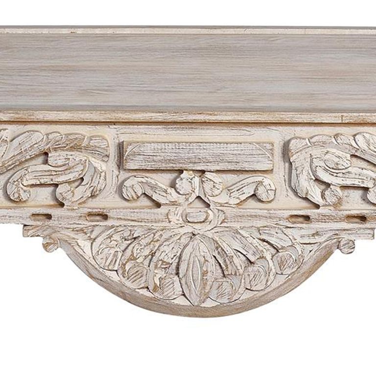 Kasherazi Coffee Table - Carved Mango Wood - Round