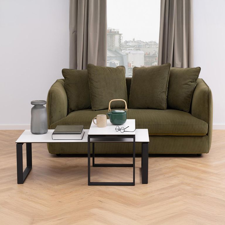 Katrine Coffee Table - White Ceramic - Set of 2