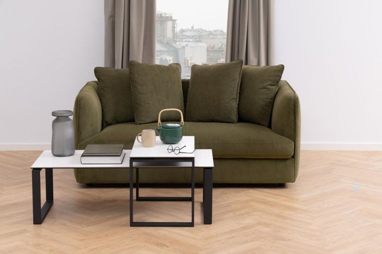 Katrine Coffee Table - White Ceramic - Set of 2