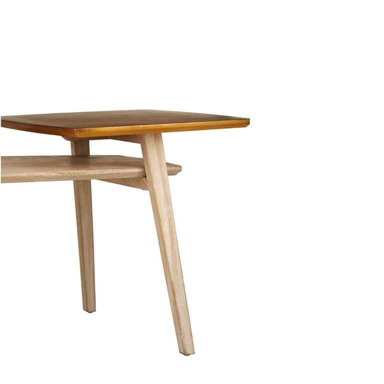 Kyra Coffee Table - 2 Tier - Natural Elm Wood