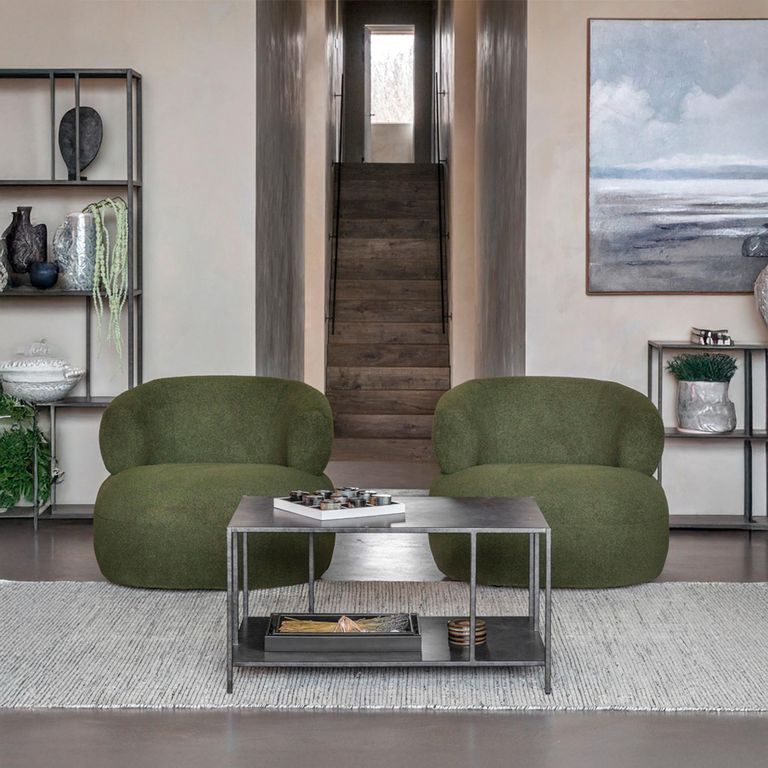 Brooks Coffee Table - Mottled Black Metal