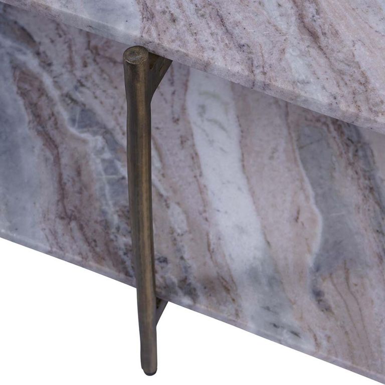 Toronto Coffee Table - Grey Marble - Oval
