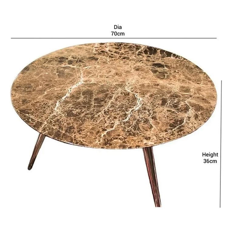 Livia Coffee Table - Round - Marble - Variation Available