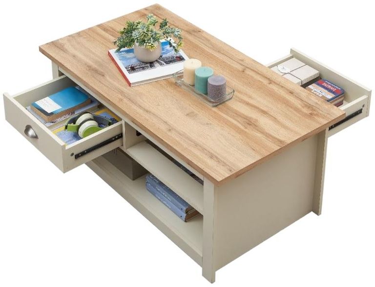 Lyman 2 Drawer Coffee Table - Variant Available