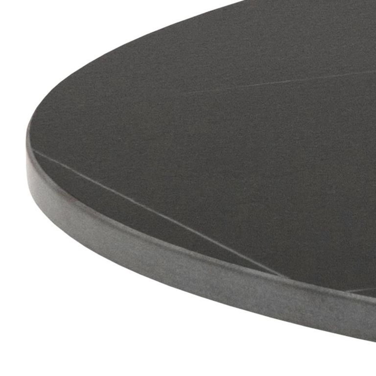 Malta Coffee Table - Round - Black Ceramic