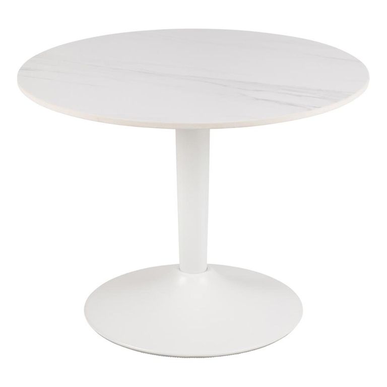 Malta Coffee Table - Round - White Ceramic
