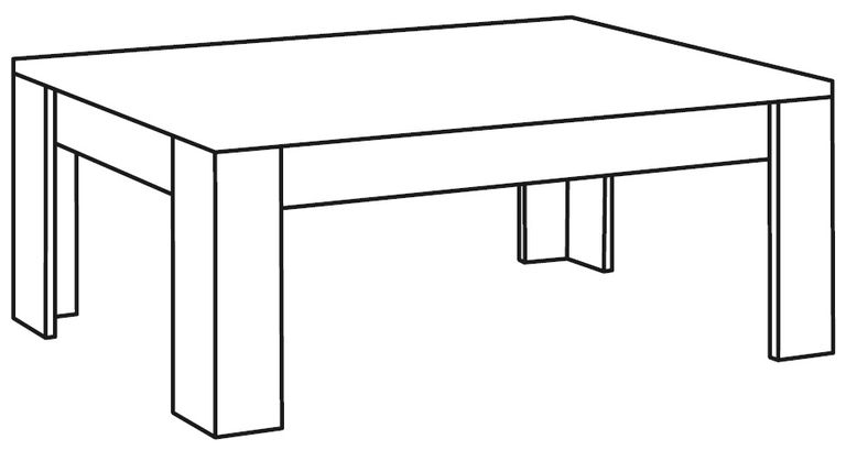 Messina White and Grey Coffee Table