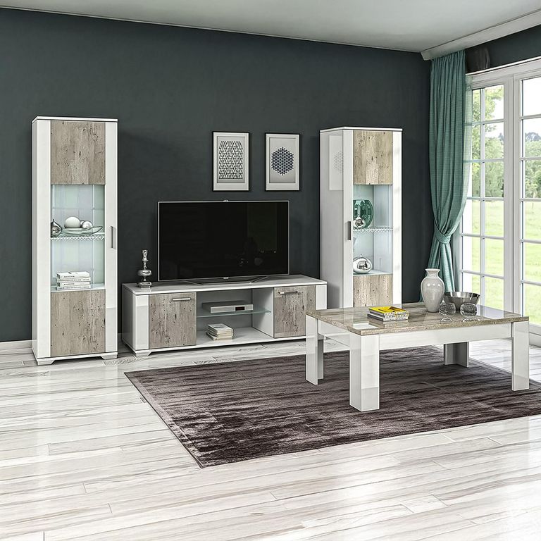 Messina White and Grey Coffee Table