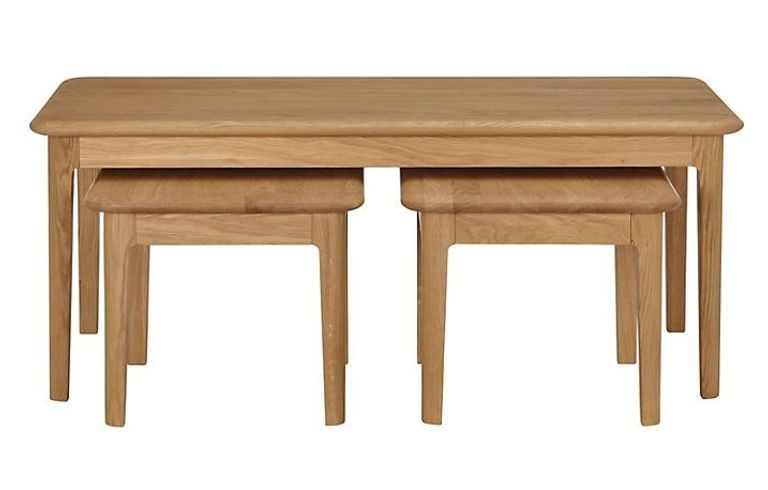 Modena Nest of 3 Coffee Tables - Oak