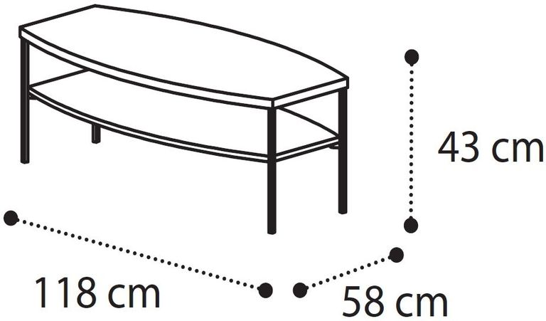 Roma Coffee Table - White
