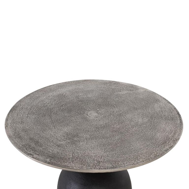 Narberth Coffee Table - Grey Metal - Round