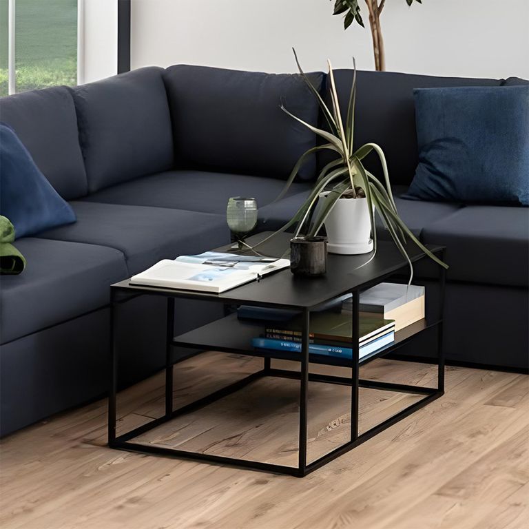 Newton Coffee Table - Black Metal