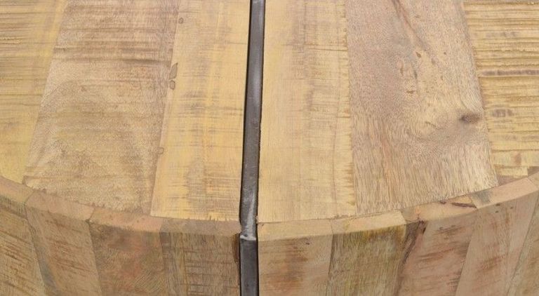 Old Empire Mango Wood Round Coffee Table