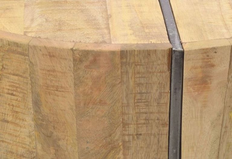 Old Empire Mango Wood Round Coffee Table