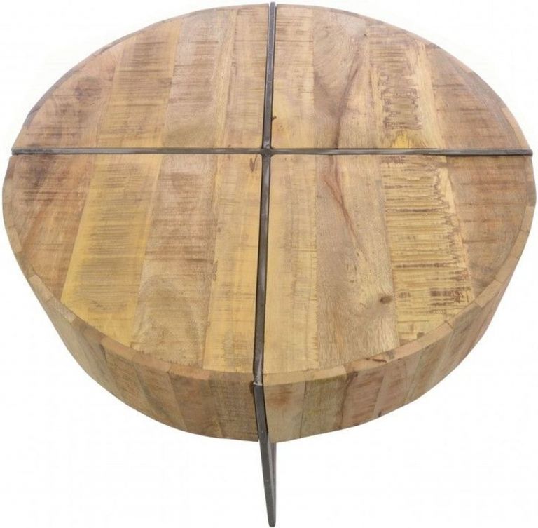 Old Empire Mango Wood Round Coffee Table