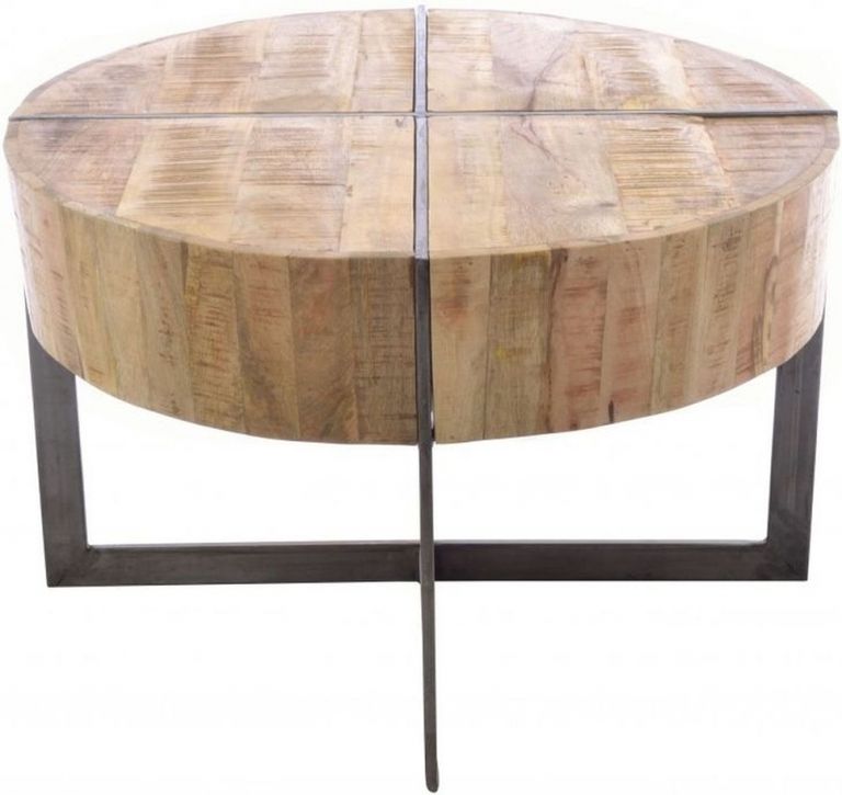 Old Empire Mango Wood Round Coffee Table