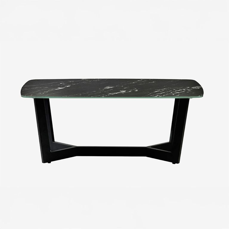 Olympus Coffee Table - 60cm - Round - Black Marble Effect