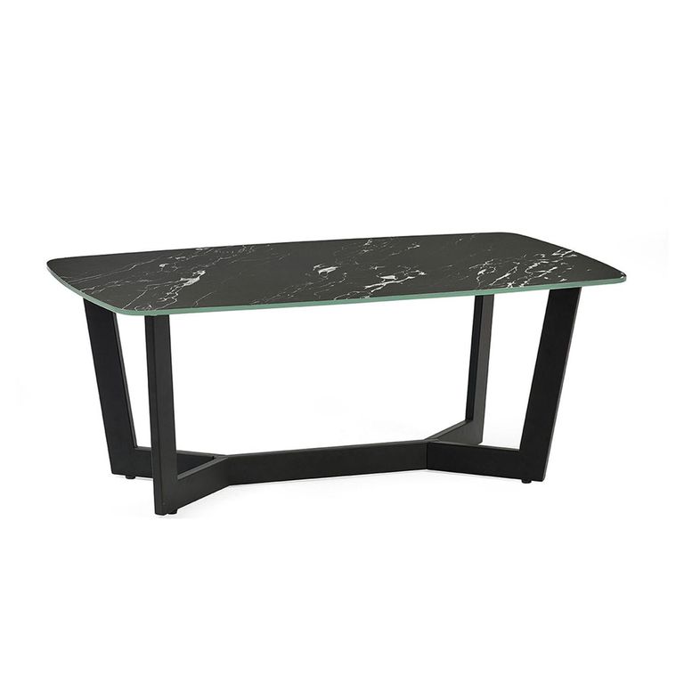 Olympus Coffee Table - 60cm - Round - Black Marble Effect