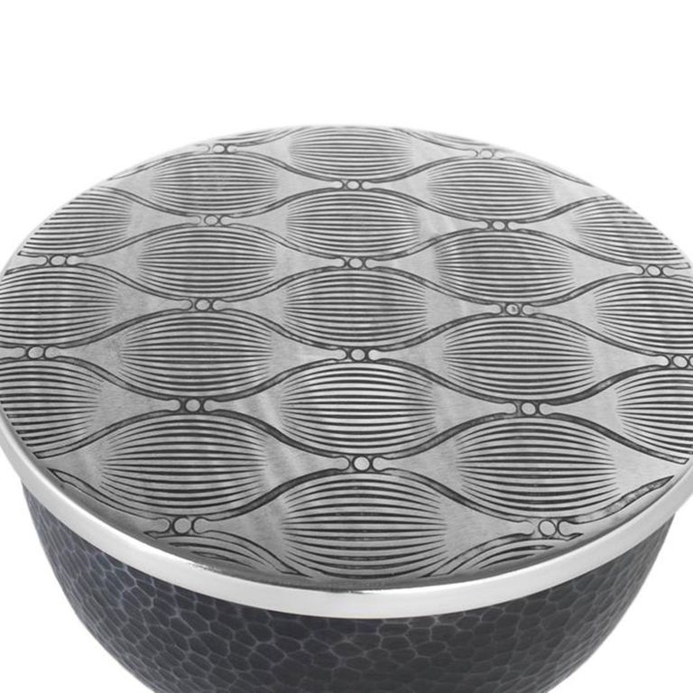 Palermo Grey Metal - Round Large Storage Coffee Table