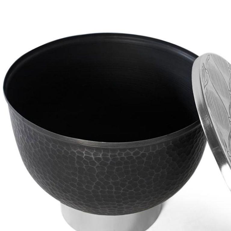 Palermo Grey Metal - Round Large Storage Coffee Table