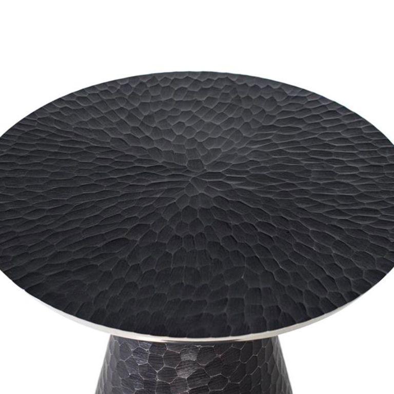 Palermo Grey Metal - Round Small Coffee Table