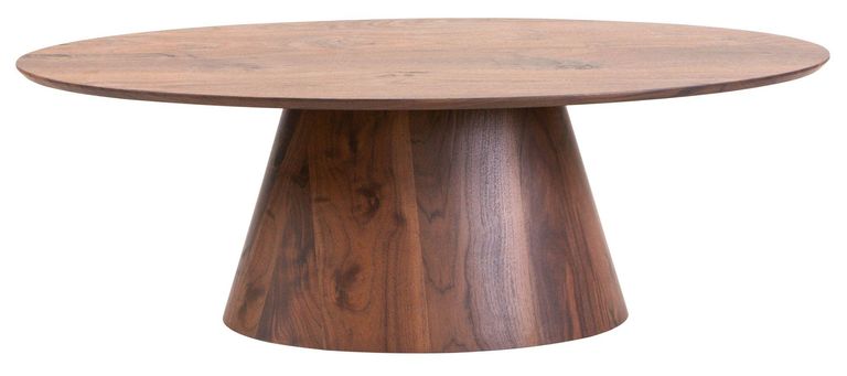Palma Walnut Oval Coffee Table