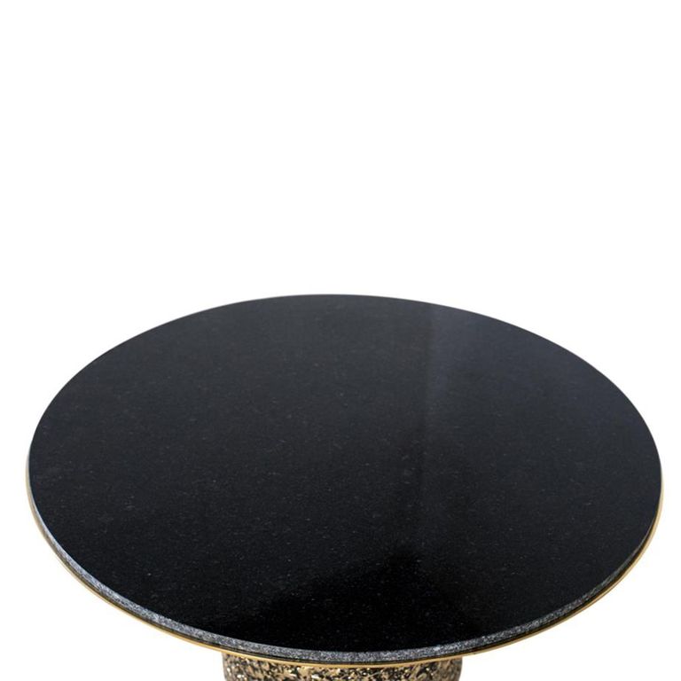 Pembroke Coffee Table - Black Marble - Round