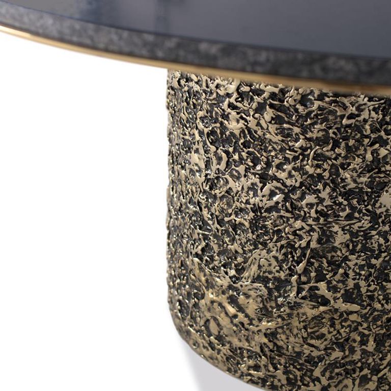 Pembroke Coffee Table - Black Marble - Round