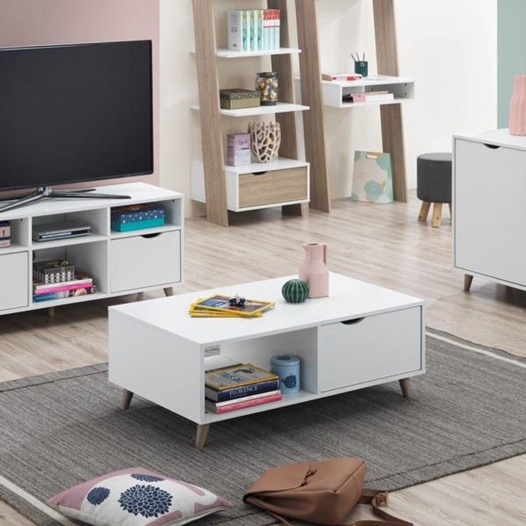 Perce White Coffee Table