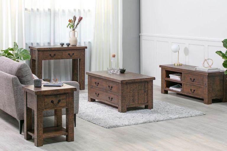 Reclaimed Pine Storage Coffee Table