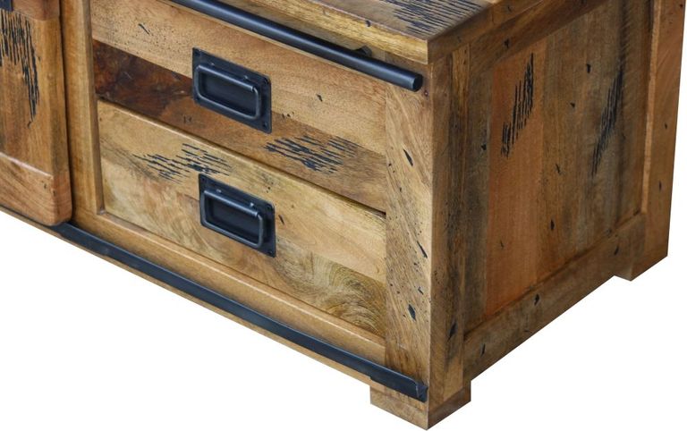 Renwal Works Industrial Style Wooden 110cm Coffee Table