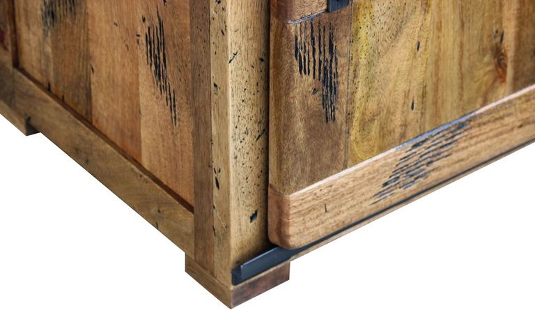 Renwal Works Industrial Style Wooden 110cm Coffee Table