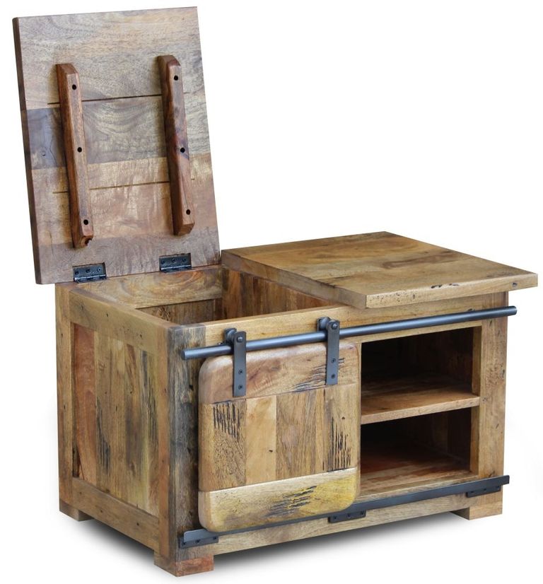 Renwal Works Industrial Style Wooden Coffee Table