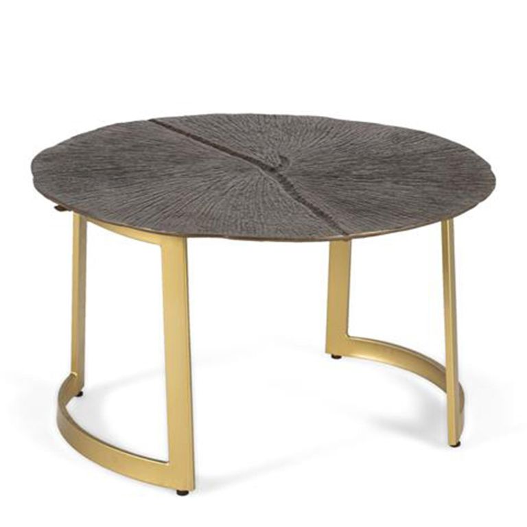 Rome Coffee Table - Bronze Metal - Round