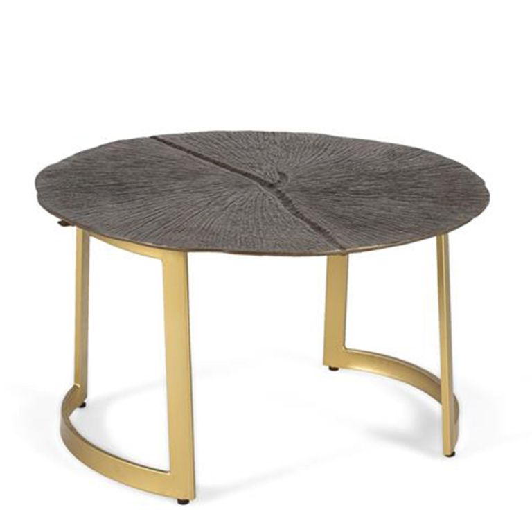 Rome Coffee Table - Bronze Metal - Round