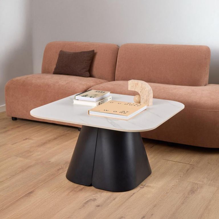 Salinas Coffee Table - Square - White Ceramic