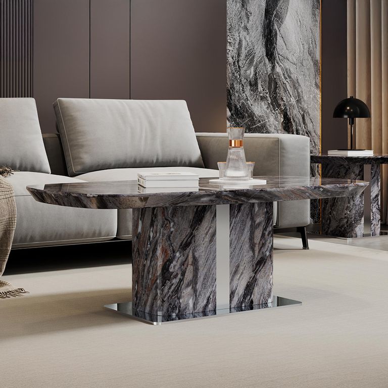 Saronno Grey Marble Coffee Table