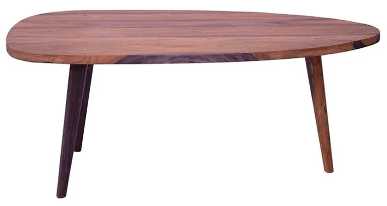 Sirani Dark Sheesham Wood Triangular Coffee Table