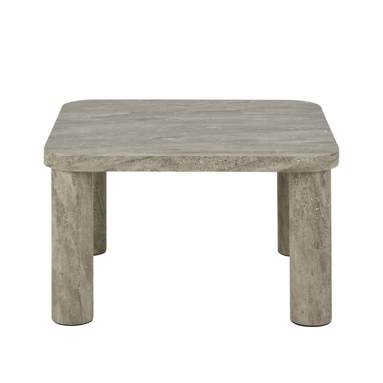 Solano Coffee Table - Square - Grey Marble Effect