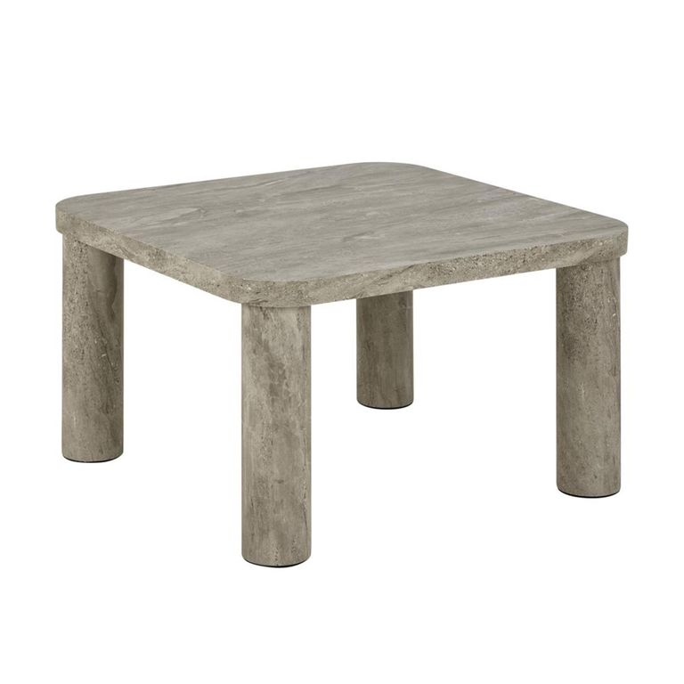 Solano Coffee Table - Square - Grey Marble Effect