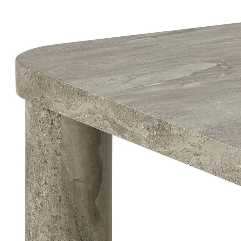 Solano Coffee Table - Square - Grey Marble Effect