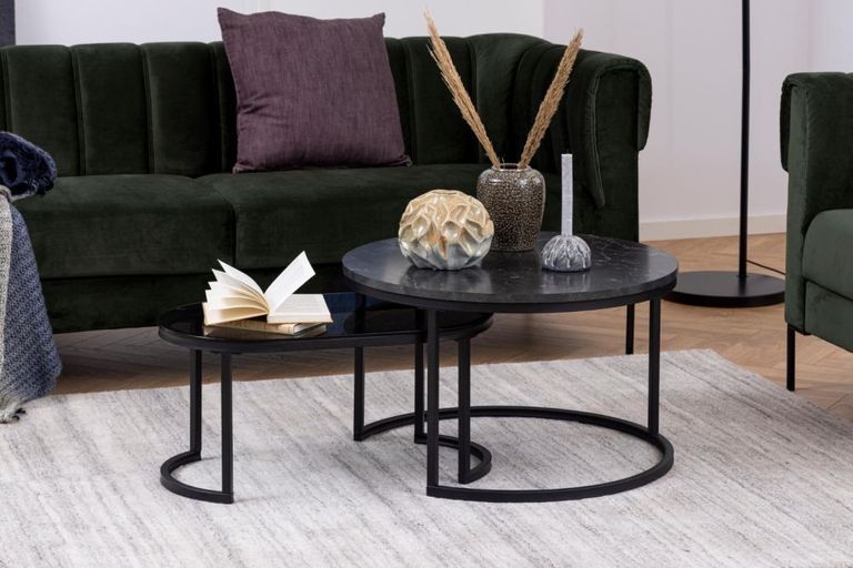 Spiro Coffee Table - Black - Set of 2