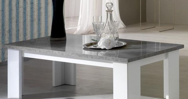 Stella White & Grey Italian Coffee Table
