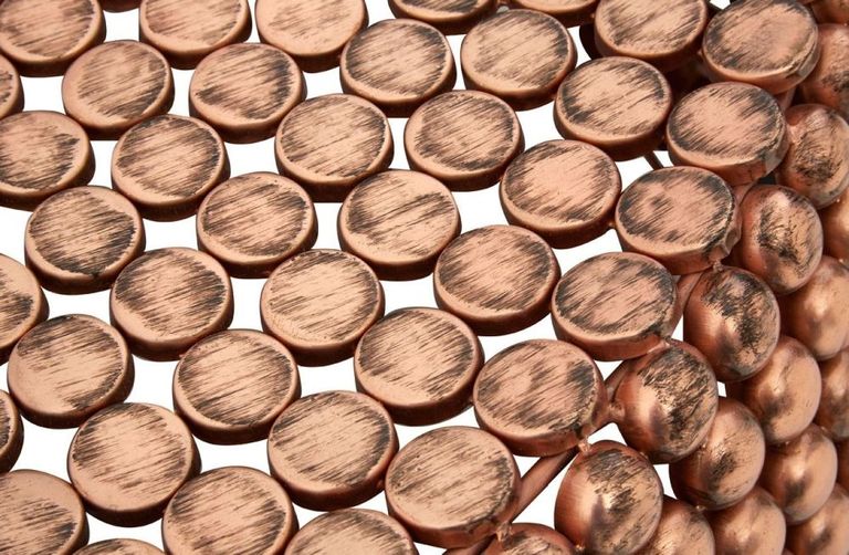 Templar Coffee Table - Round - Copper Beaded