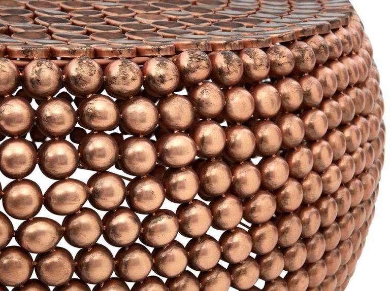 Templar Coffee Table - Round - Copper Beaded