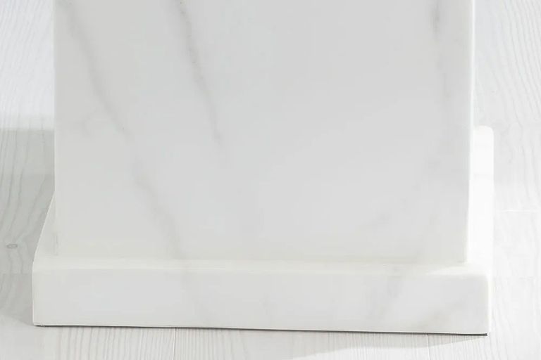 Turin White Marble Square Coffee Table