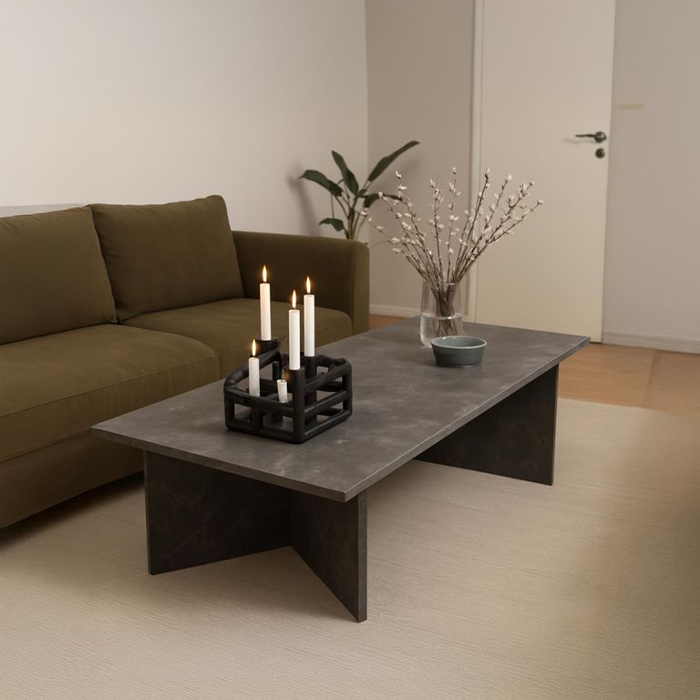 Vega Coffee Table - Brown Marron Marble